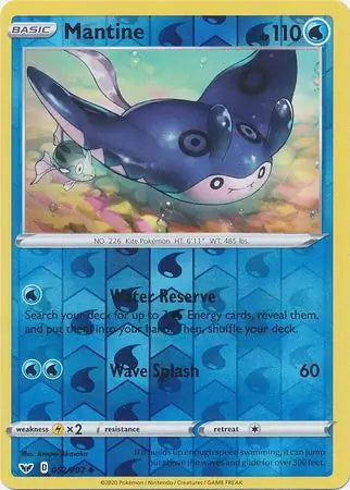 Sword & Shield Mantine #52/202 reverse holo